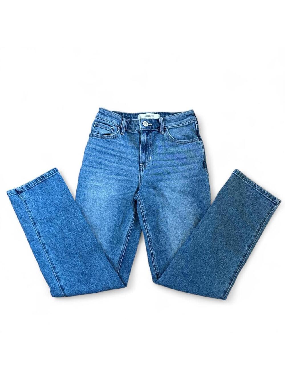 Hollister High Rise Straight Jeans Size 0R W26 - Picture 2 of 4